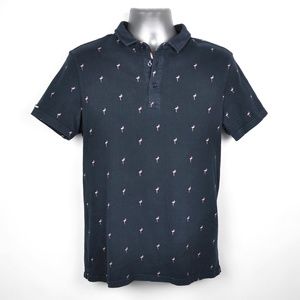 SUPERDRY City Polo Flamingo Print